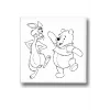 Pooh ve Rapid Temalı Tuval Seti | Atölye Etkinlik 20x20 Tuval (6’lı Boya + Fırça Dahil)