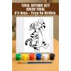 Tiger Tuval Seti | Atölye Etkinlik 20x20 Tuval (6’lı Boya + Fırça Dahil)