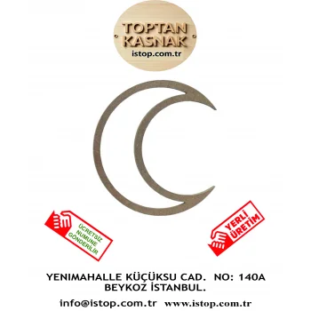 3lü Ay Şeklinde MDF Kasnak Seti - 4 mm