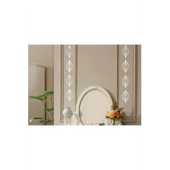Motif-bordür Dekoratif Pleksi Ayna (kendinden Yapışkanlı) 7x7cm - 10 Adet