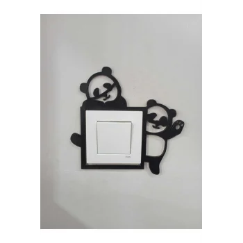 Dekorasyon Çocuk Odası Priz Çerçevesi Panda
