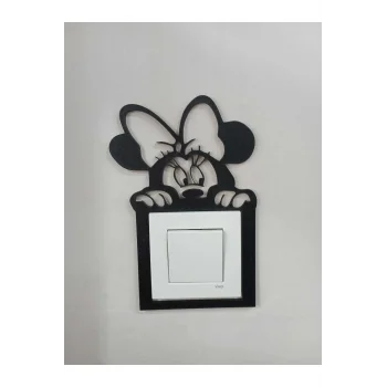 Ahşap Miki Fare Priz Çerçevesi