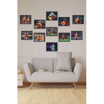 11li Set Çerçeve Görünümlü 11Logo Mdf Tablo