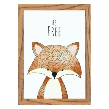 Çocuk Odası İngilizce Dekoratif Retro Mdf Tablo ( Çerçeve Görünümlü ) Hayvanlar