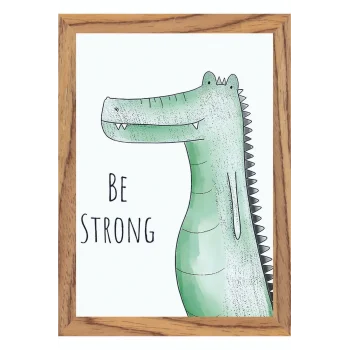 Çocuk Odası İngilizce Dekoratif Retro Mdf Tablo ( Çerçeve Görünümlü ) Hayvanlar