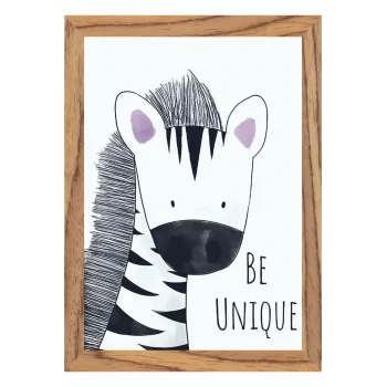 Çocuk Odası İngilizce Dekoratif Retro Mdf Tablo ( Çerçeve Görünümlü ) Hayvanlar