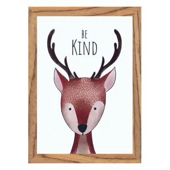 Çocuk Odası İngilizce Dekoratif Retro Mdf Tablo ( Çerçeve Görünümlü ) Hayvanlar