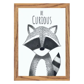 Çocuk Odası İngilizce Dekoratif Retro Mdf Tablo ( Çerçeve Görünümlü ) Hayvanlar