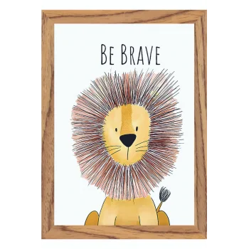 Çocuk Odası İngilizce Dekoratif Retro Mdf Tablo ( Çerçeve Görünümlü ) Hayvanlar