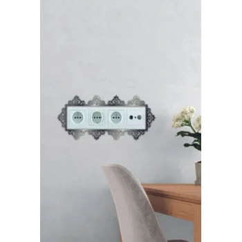 Dekoratif Pleksi Priz Anahtar Çerçevesi Priz Kenarı Süsü