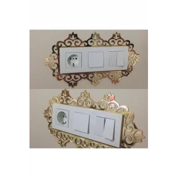 Dekoratif Pleksi Priz Anahtar Çerçevesi Priz Kenarı Süsü