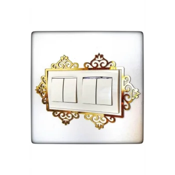 Dekoratif Pleksi Priz Anahtar Çerçevesi Priz Kenarı Süsü