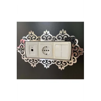 Dekoratif Pleksi Priz Anahtar Çerçevesi Priz Kenarı Süsü