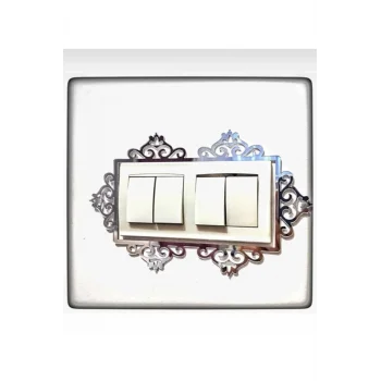 Dekoratif Pleksi Priz Anahtar Çerçevesi Priz Kenarı Süsü