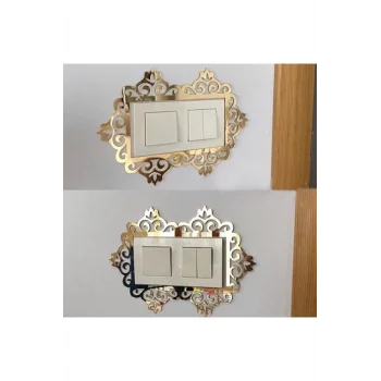 Dekoratif Pleksi Priz Anahtar Çerçevesi Priz Kenarı Süsü