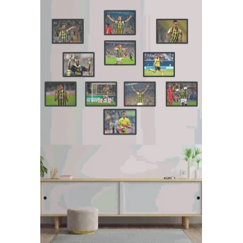 12li Set Çerçeve Görünümlü 11Logo Mdf Tablo