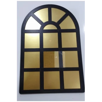 Dekoratif Pencere Ayna Pleksi Aynalı Kullanıma Hazır 60x40 Cm
