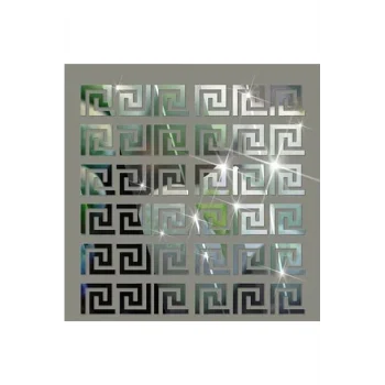 Dekoratif Labirent 10x Pleksi Dekor Ayna 7x7cm Tavan Antre Mobilya Duvar Dekorasyon
