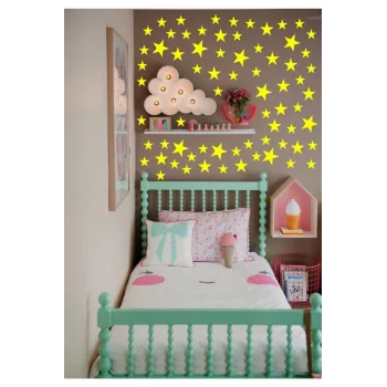 Ahşap Pembe Yıldız Dekoru Lazer Kesim