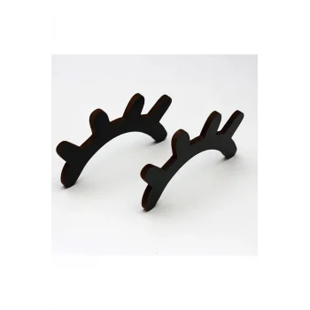 Dekorasyonu Ahşap Kirpik Uyku Sembolü Kirpik 2 Adet 18cm