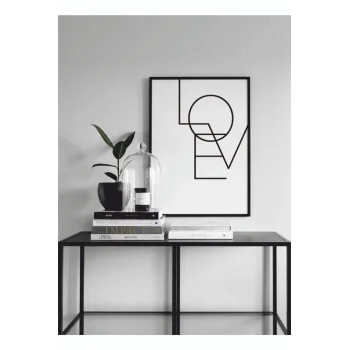 1 Adet Love Yazılı Ahşap Mdf Çerçeve Görünümlü Mdf Tablo