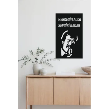 Müslüm Gürses Ahşap Tablo