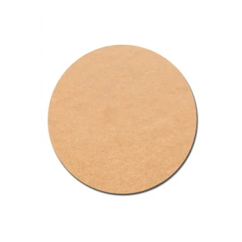 10 Cm Çap 3mm Ham Mdf 50li Paket Bardak Altlığı