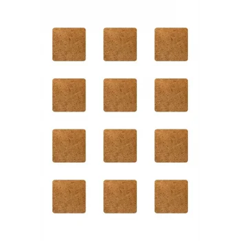 Supla Levha 12 Adet 3 Mm Ham Mdf 10 Cm X 10 Cm Kare Lazer Kesim