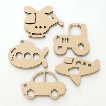 Ahşap Boyama Uçak Helikopter Set