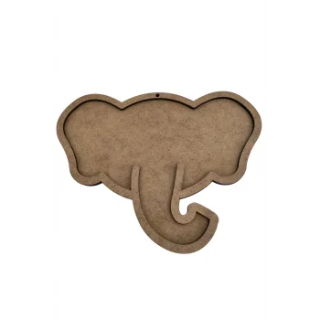 Fil Başı Mozaik Seti | Çocuklar İçin Eğitici ve Eğlenceli Mozaik Etkinlik Ürünü | MDF Mozaik Boyama