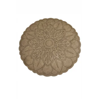 Mandala Boyama Seti 28x28 cm | Çocuklar ve Yetişkinler İçin Ahşap Boyama Etkinlik Ürünü | MDF Mandala Boyama