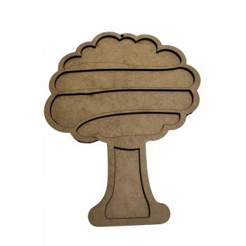 Çınar Ağacı Mozaik Seti | Çocuklar İçin Eğitici Mozaik Etkinlik Ürünü | MDF Mozaik Boyama