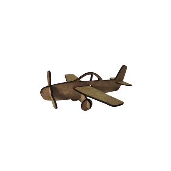 Ahşap Uçak Boyama Seti | Çocuklar İçin Uçak Maketi Boyama Etkinliği | MDF Boyama Ürünü