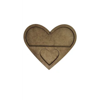 Ekonomik Kalp Mozaik Seti | Çocuklar İçin Eğitici Mozaik Etkinlik Ürünü | MDF Kalp Mozaik Boyama