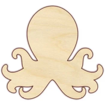 Ahşap Boyama Ahtapot