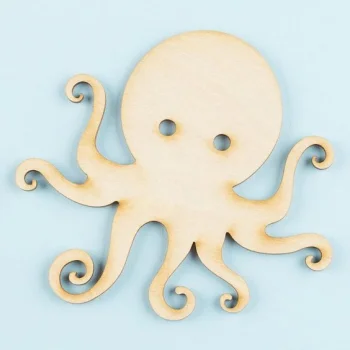 Ahşap Boyama Ahtapot 2