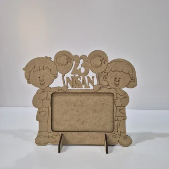 Ahşap Boyama Çerçeve Seti 2 | 23 Nisan Etkinlik Ürünü | MDF Çocuk Atölyesi (TOPTAN)