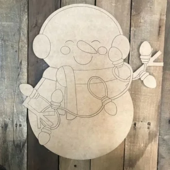 Ahşap Boyama Kardan Adam