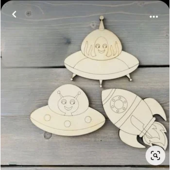 Ahşap Boyama Uzay Mekiği