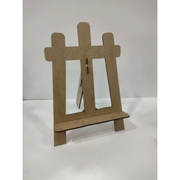 Ahşap Şövale 20x20 Tuval İçin | MDF Şövale Standı | Resim ve Etkinlik Şövalesi