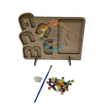 Annem Çerçeve Mozaik Seti – Anneler Günü Özel | MDF Mozaik Baz Mozaik Taş