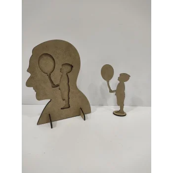 Atatürk ve Erkek Çocuk Ahşap Boyama Seti – 23 Nisan Temalı (TOPTAN)