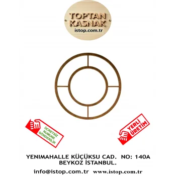 Bağlantılı Dekoratif MDF Kasnak - Bölmeli Çember MDF Kasnak - Dekoratif Çerçeve Kasnak MDF