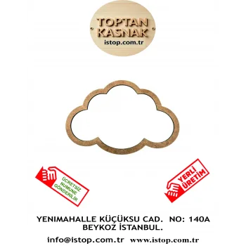 Bulut Şeklinde MDF Kasnak - 4 mm