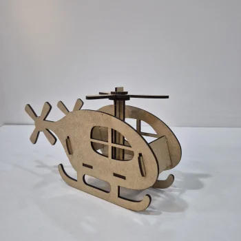 Helikopter Şekilli Ahşap Boyama Seti – Etkinlik Atölye (TOPTAN)