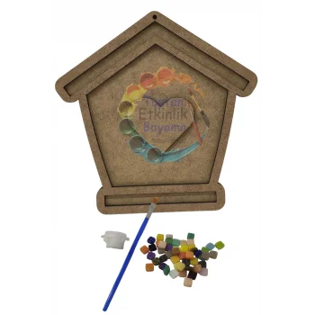 Ev Mozaik Yapma Seti | MDF Mozaik Baz | Mozaik Taş Etkinlik Ürünü