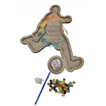 Futbolcu Mozaik Seti – Mozaik Baz Sanat Etkinliği | MDF Mozaik Taş Toptan Ürün