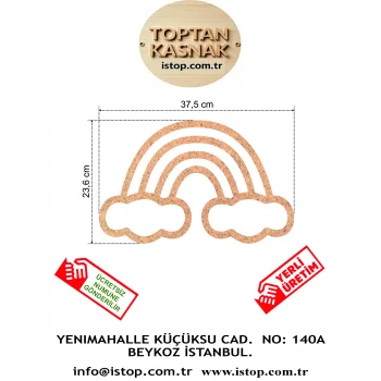 Gökkuşağı Şeklinde MDF Kasnak - 4 mm