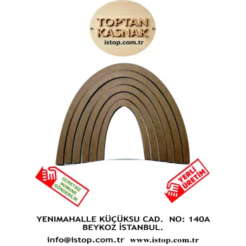 Gökkuşağı Şeklinde MDF Kasnak Dekoratif Ürün - 4 mm