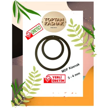 İkili Halka Şeklinde MDF Kasnak - 4 mm